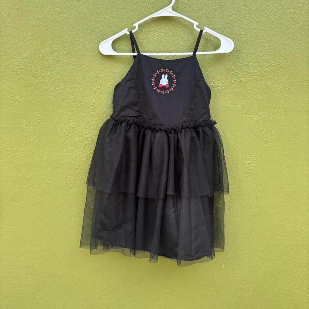 Miffy Black Dress Girls L10/12 Mad Engine Monochrome Collection tulle skirt